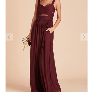 BIRDY GREY ELSYE BRIDESMAID DRESS IN CABERNET